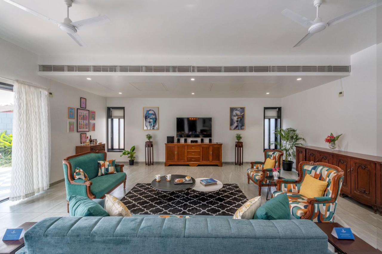 Saffronstays Mayfair Gardens 4 Bedroom Petfriendly Pool Villa Alībāg Dış mekan fotoğraf